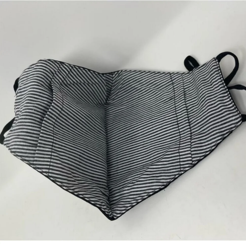 JOHNNY WAS‎ 5 Pack of Face Masks Black Cotton Embroidered